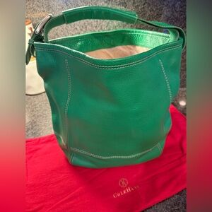 Cole Haan Green Leather Tote bucket  Bag